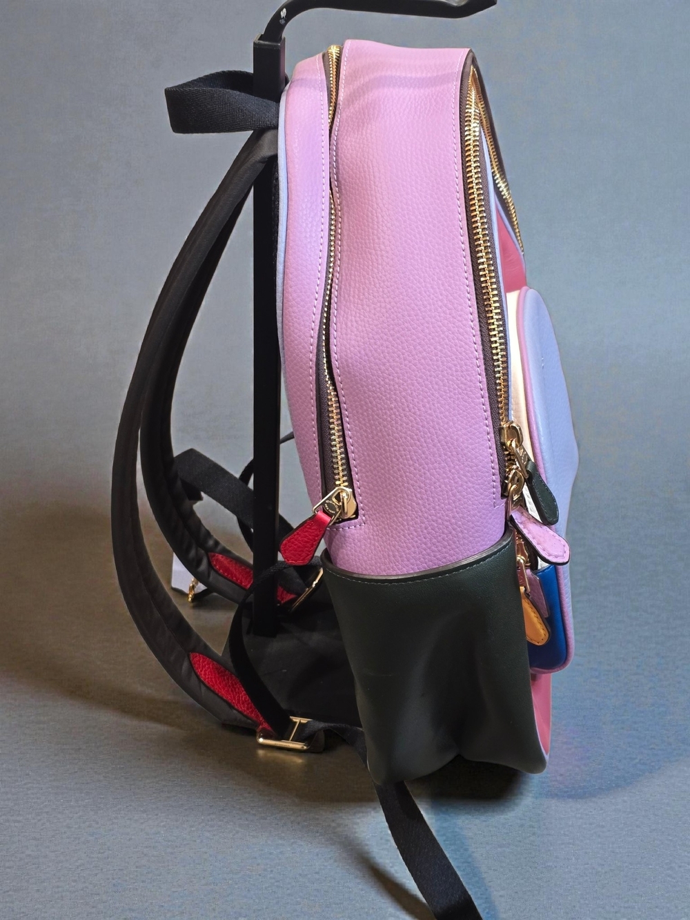 Coach Court Colorblock Leather Backpack NWOT - Picture 2 of 11